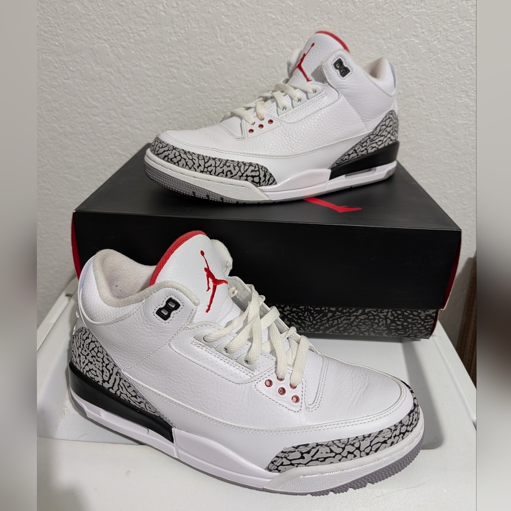 Men's Jordan 3 White Cement '88 Dunk Contest (2013) Sz 11